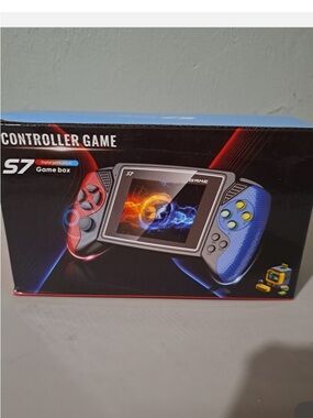 S7 Red & Blue Handheld Game Console - Portable Controller Game Box
